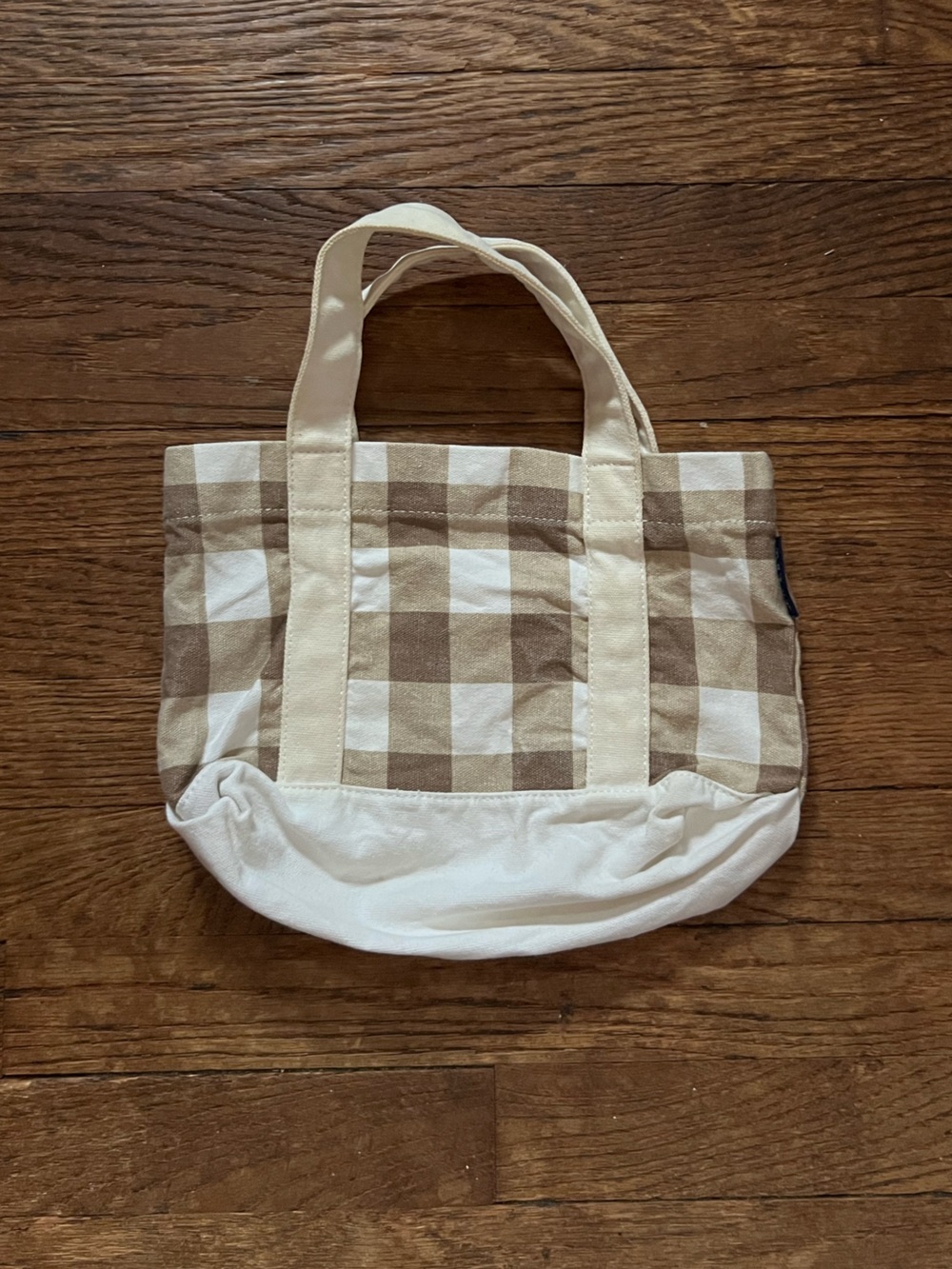 JCREW boat and tote style mini canvas tote